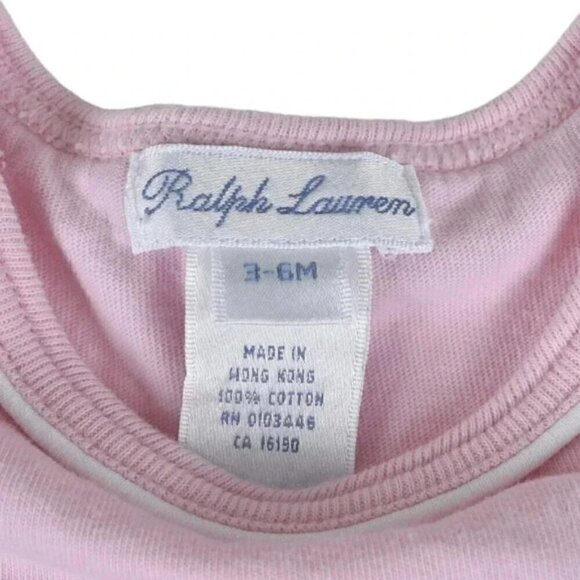 Ralph Lauren Pink Onesie Short Sleeve Size 3-6M - Picture 3 of 4